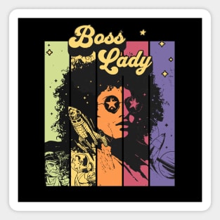 Boss Lady Vinatge Retro Themed Gift Magnet